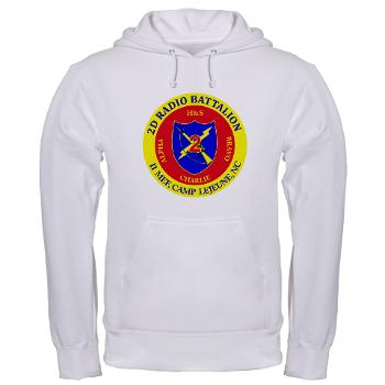 2RB - A01 - 01 - USMC - 2nd Radio Battalion - Hooded Sweatshirt