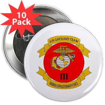 3MEF - M01 - 01 - 3rd Marine Expeditionary Force- 2.25" Button (10 pack)