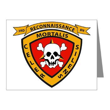 3RB - A01 - 01 - 3rd Reconnaissance Battalion - Note Cards (Pk of 20)