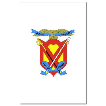 4MRHC - M01 - 02 - Headquarters Company - 4th Marine Regiment - Mini Poster Print