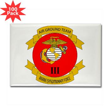 HB3M - M01 - 01 - Headquarters Bn - 3rd MARDIV - Rectangle Magnet (100 pack)