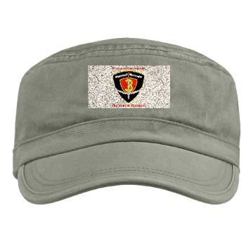 HC3M - A01 - 01 - Headquarters Company 3rd Marines with Text Military Cap