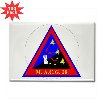 MACG28 - M01 - 01 - Marine Air Control Group 28 (MACG-28) - Rectangle Magnet (100 pack)
