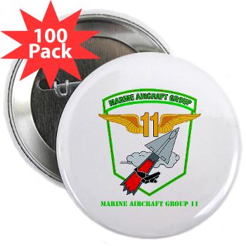 MAG11 - M01 - 01 - Marine Aircraft Group 11 with Text - 2.25" Button (100 pack) - Click Image to Close