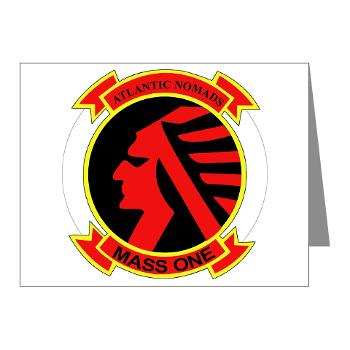 MASS1 - M01 - 02 - Marine Air Support Squadron 1 (MASS-1) - Note Cards (Pk of 20)