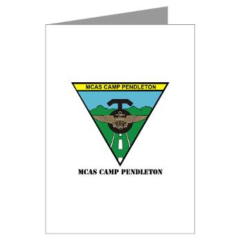 MCASCP - M01 - 02 - MCAS Camp Pendleton with Text - Greeting Cards (Pk of 20)