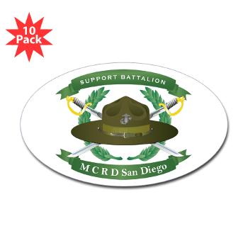 SB - M01 - 01 - Support Battalion - Sticker (Oval 10 pk) - Click Image to Close
